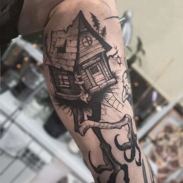 Graphic tattoo by Стас Крас in Смоленск
