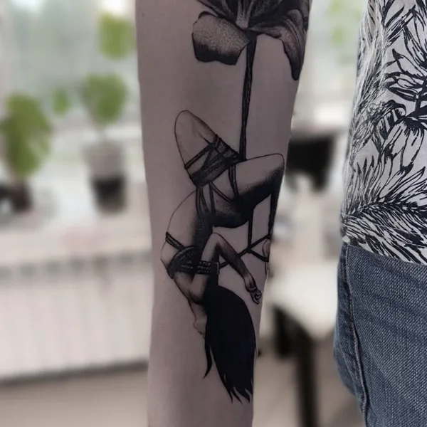 Graphic tattoo by Стас Крас in Смоленск