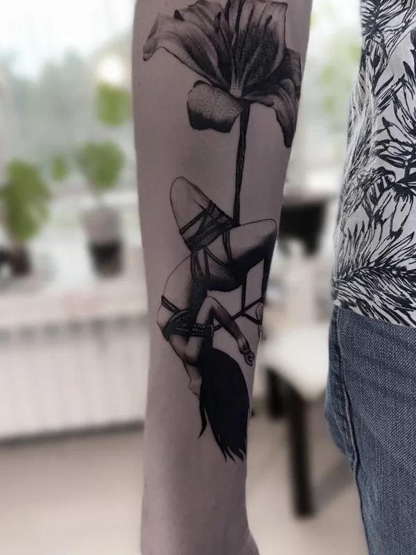 black and grey black and grey татуировка на forearm #59291 | Тату мастер Стас Крас