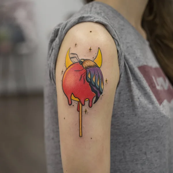 New School tattoo by Мария Фомичева in Moscow