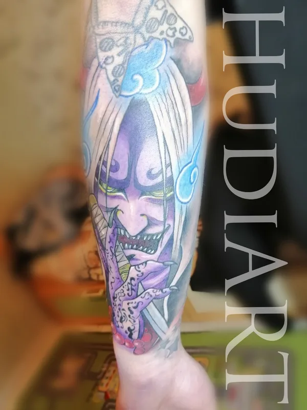 color japanese татуировка на forearm #37883 | Тату мастер HudiART