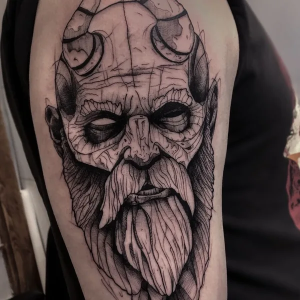 Black tattoo by Степан Ломачинский in Saint Petersburg