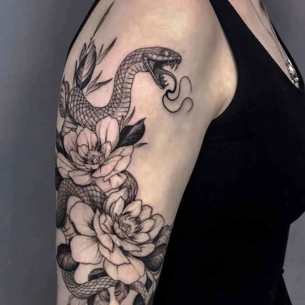 Black tattoo by Степан Ломачинский in Saint Petersburg