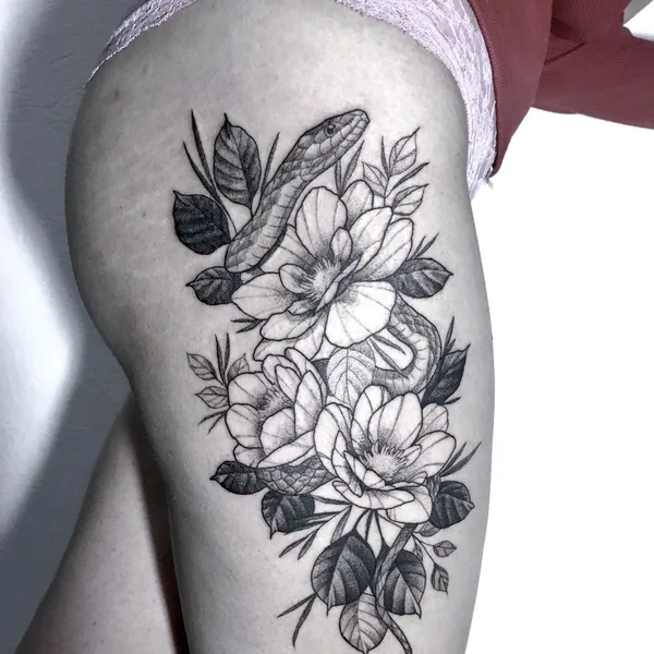 Black tattoo by Степан Ломачинский in Saint Petersburg