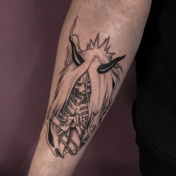 Black tattoo by Степан Ломачинский in Saint Petersburg