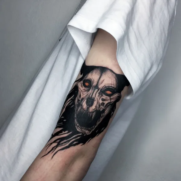 Black tattoo by Степан Ломачинский in Saint Petersburg