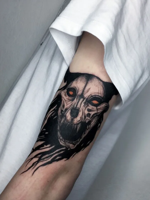 black blackwork tatouage sur forearm #43352 | Artiste tatoueur Степан Ломачинский