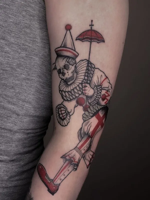 black and grey neo traditional tatouage sur forearm #43343 | Artiste tatoueur Степан Ломачинский