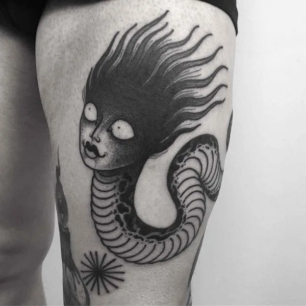 Surrealism tattoo by Laura Yahna