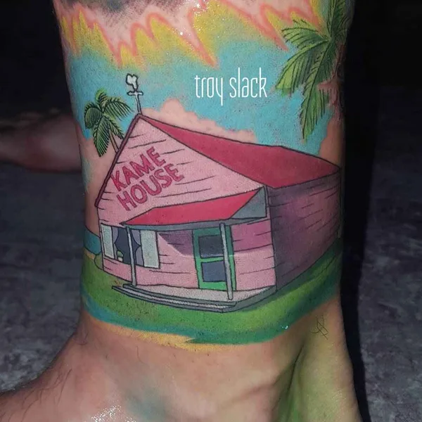 New School tattoo by Troy Slack