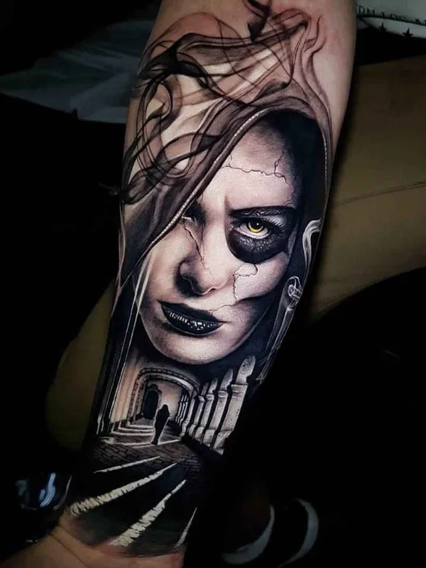 Авторская tattoo by Benji Roketlauncha Ortega in Sydney