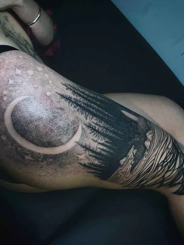 Dotwork tattoo by Noel'le Longhaul (Loone)