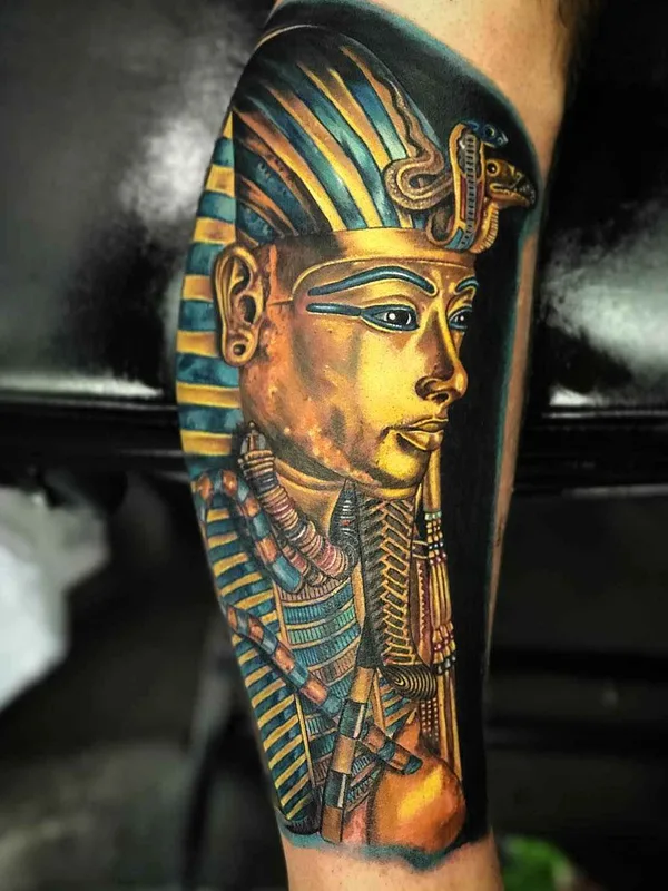 color realism tattoo on calf #17550 | Tattoo Artist Roman Abrego