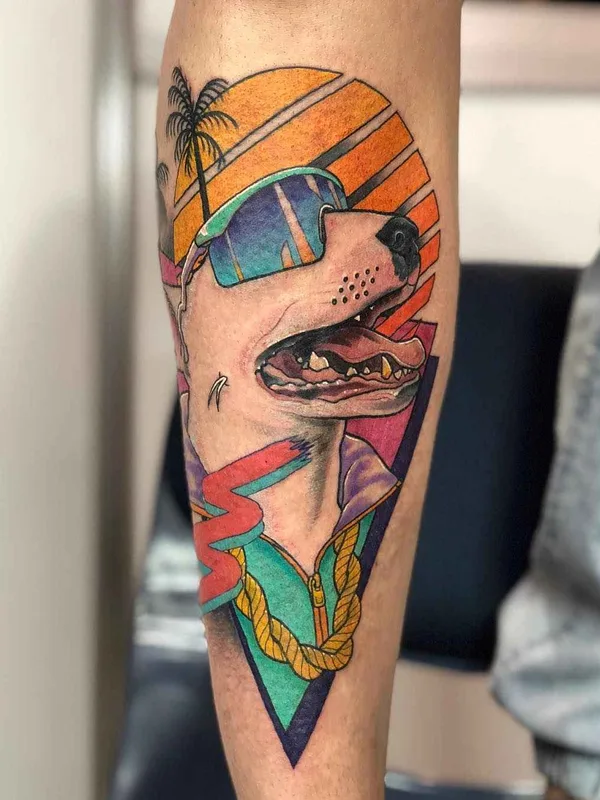 color new school Tatuaggio su forearm #14870 | Tatuatore Leisure Brodie Bandit
