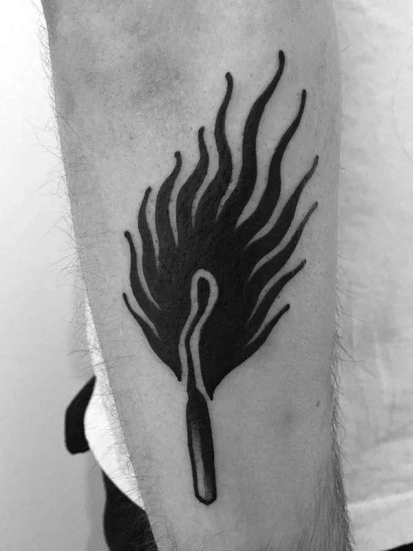black blackwork tattoo on forearm #16842 | Tattoo Artist Laura Yahna