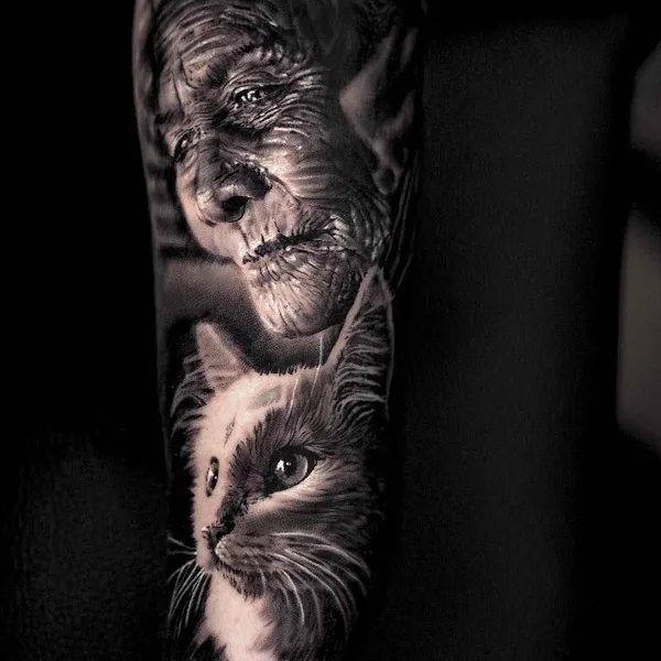Авторская tattoo by Michael Taguet in Saint-Chamond