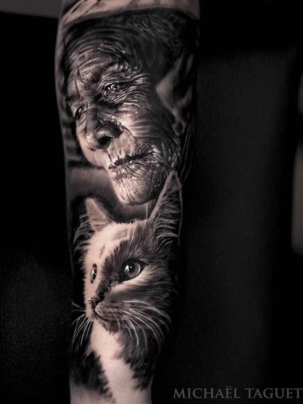 Author's Style tattoo by Michael Taguet in Saint-Chamond