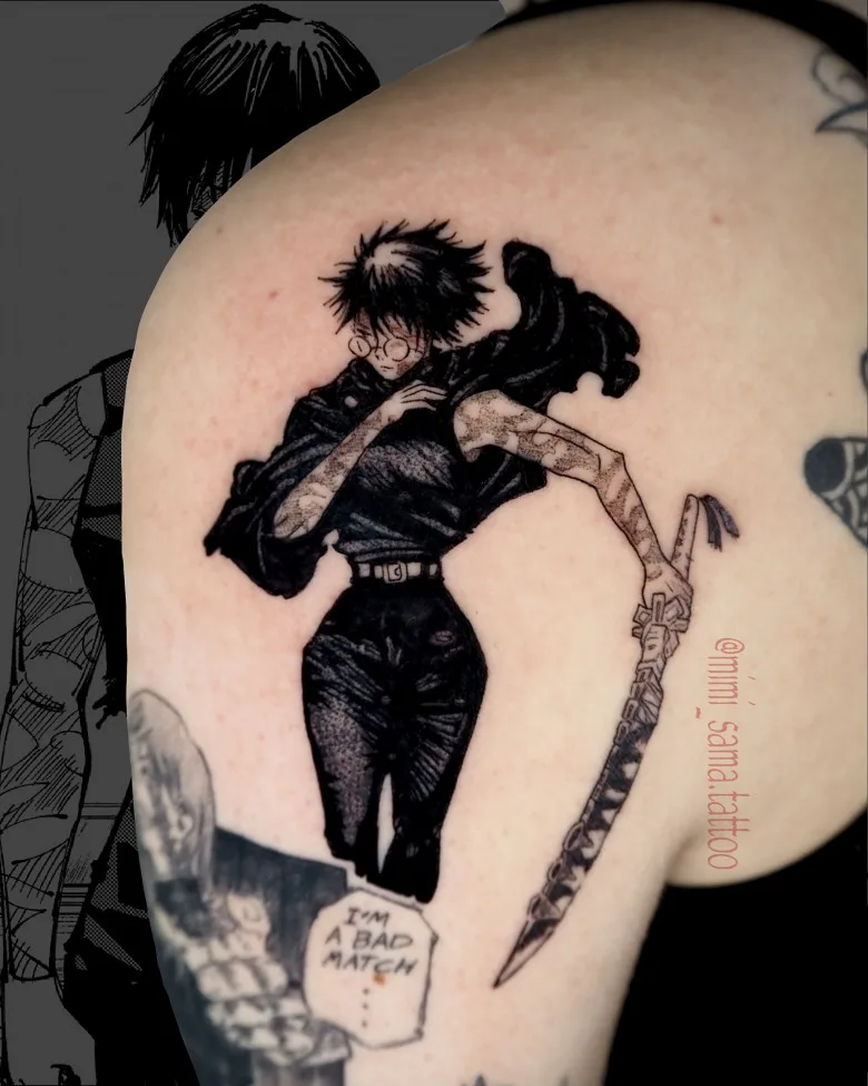 Mimi Sama manga tattoo in San Francisco