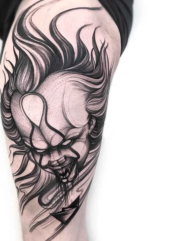 Graphic tattoo by Frank Carrilho
