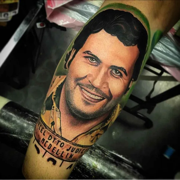 Portrait tattoo by Roman Abrego in Yucaipa