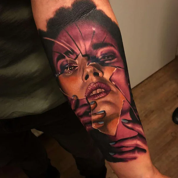Surrealism tattoo by Christos Zorbas