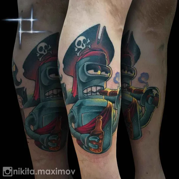 New School tattoo by Никита Максимов in Moscow