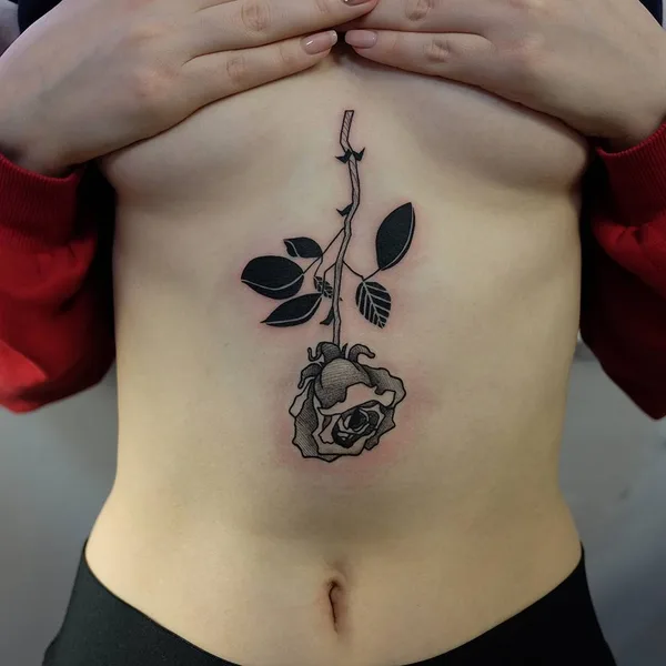 черная tattoo by  Zamyatina Mariya in Тюмень