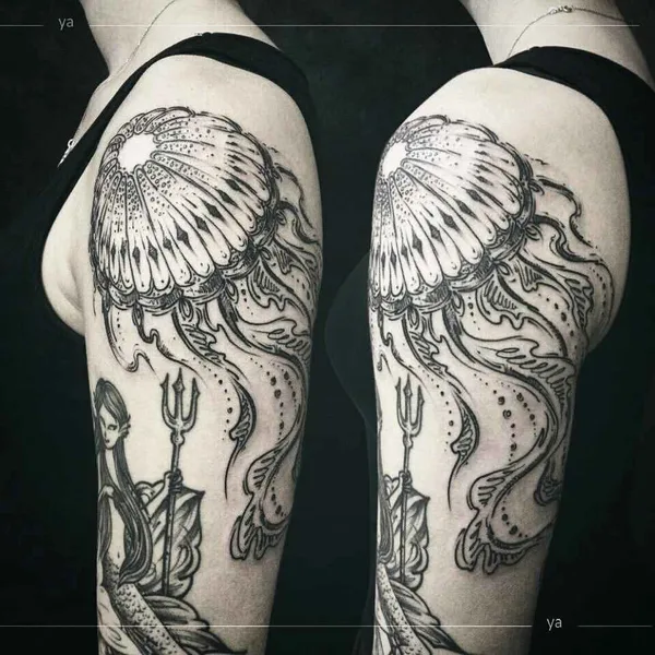 Dotwork tattoo by Анастасия Ятссон in Moscow