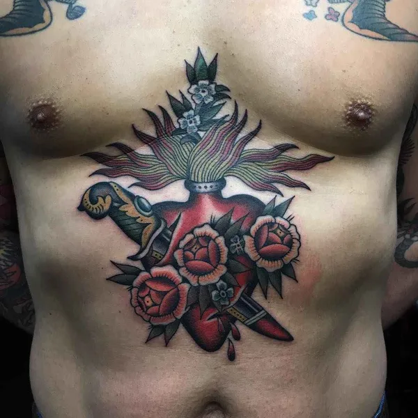 Traditional tattoo by Дмитрий Речной in Moscow
