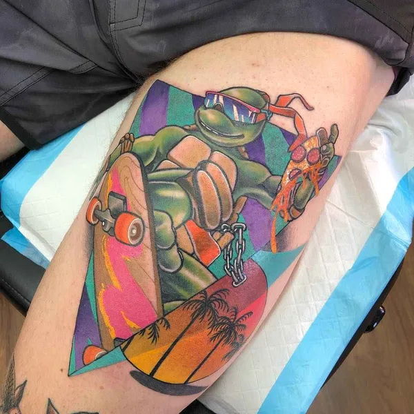 Neo Traditional tattoo by Leisure Brodie Bandit in Perth