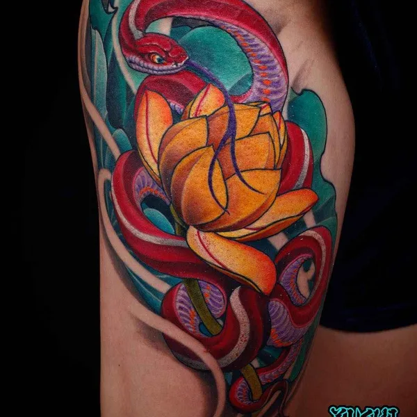 Traditional tattoo by Yushi in San Diego