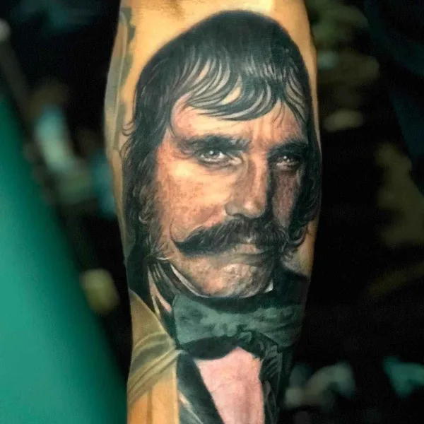 Portrait tattoo by Chris Nieves in Melbourne