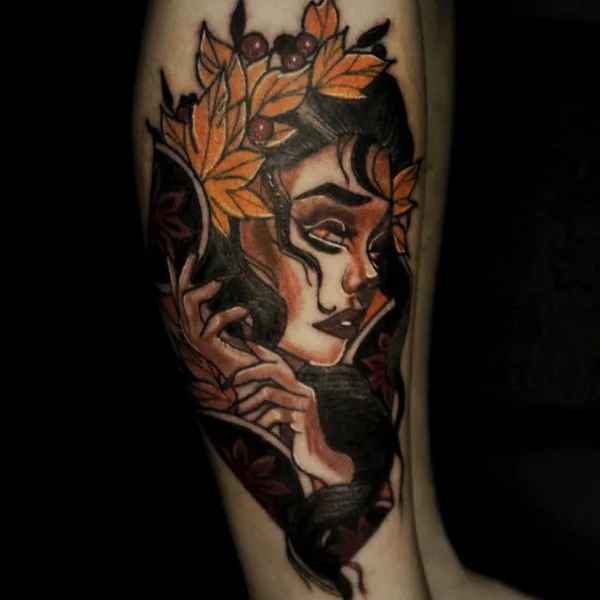 Color tattoo by Lina Boyts  in Самара