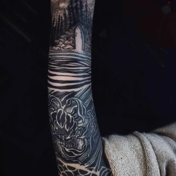 Дотворк tattoo by Noel'le Longhaul (Loone)