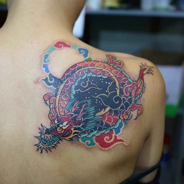 Традиционная tattoo by Pitta in Seoul