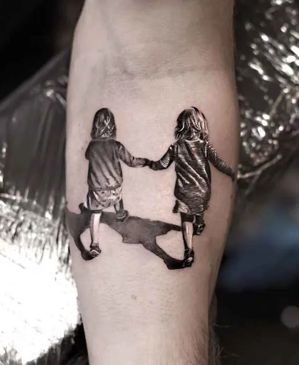 Abstract tattoo by Adrian Lindell in Stockholm
