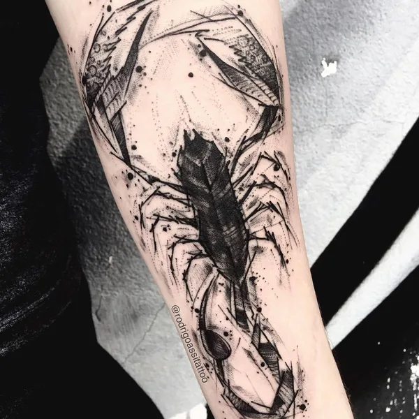Sketch tattoo by Rodrigo Assi
