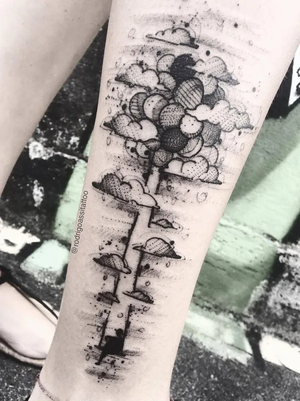 black sketch 纹身 在 forearm #28685 | 纹身师 Rodrigo Assi