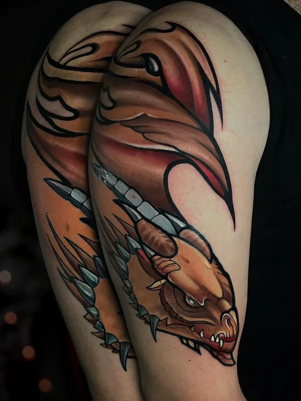 color neo traditional татуировка на full sleeve #52429 | Тату мастер Юлия Штильман
