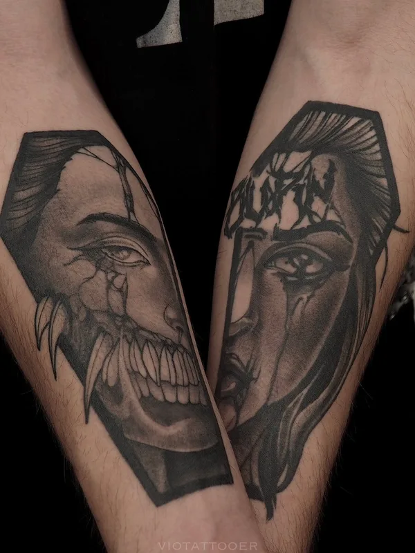 black and grey black and grey татуировка на forearm #52481 | Тату мастер Виолетта Важничая