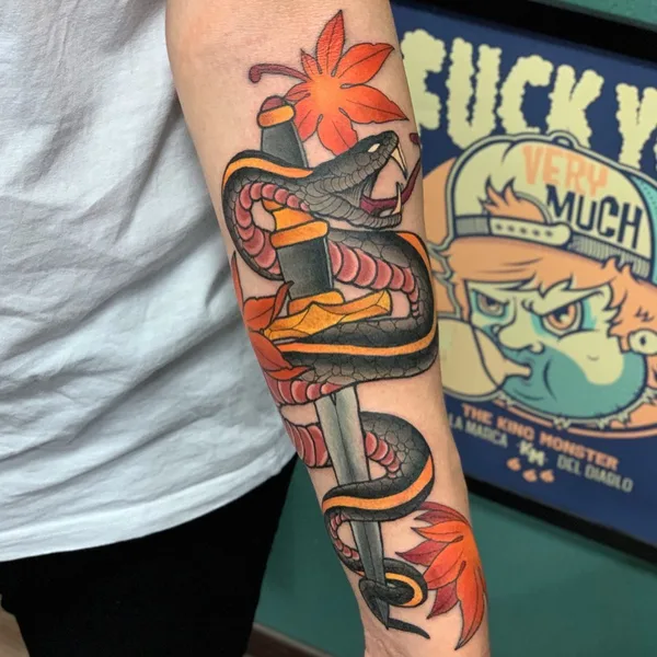 Neo Traditional tattoo by Виктор Дымченко in Ростов-на-Дону