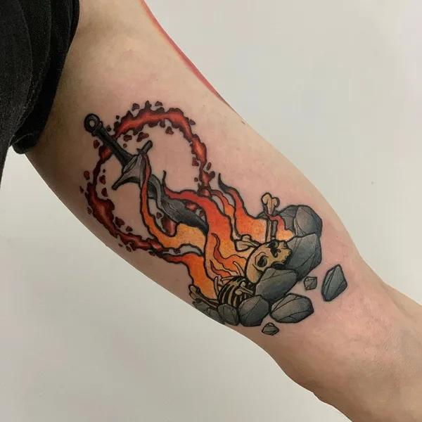 Neo Traditional tattoo by Виктор Дымченко in Ростов-на-Дону