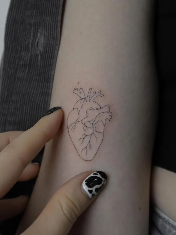black linework tattoo on forearm #52537 | Tattoo Artist Лера Шевцова