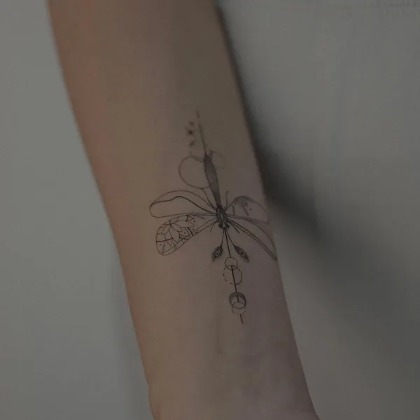 Fine Line tattoo by Лера Шевцова in Ростов-на-Дону