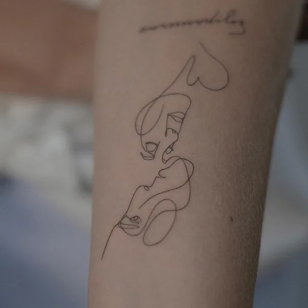 Fine Line tattoo by Лера Шевцова in Ростов-на-Дону