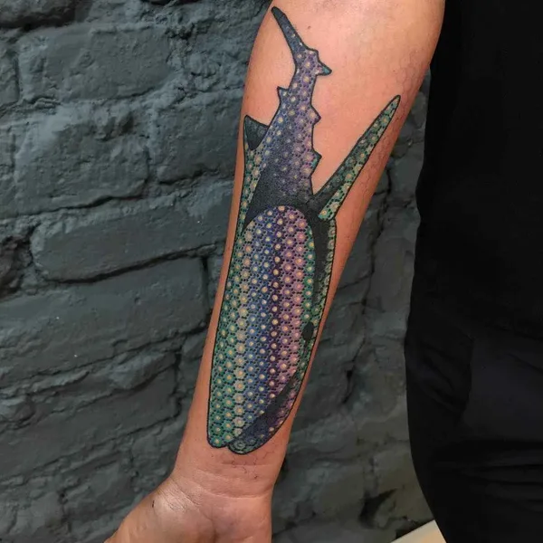 Abstract tattoo by Tomas Garcia in Barcelona