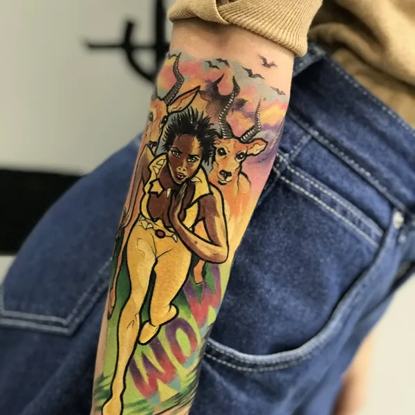 Neo Traditional tattoo by Лейла Азизова in Казань