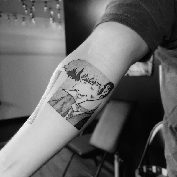 Anime tattoo by Cazr Killz in Los Angeles