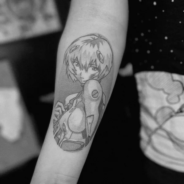 Anime tattoo by Cazr Killz in Los Angeles