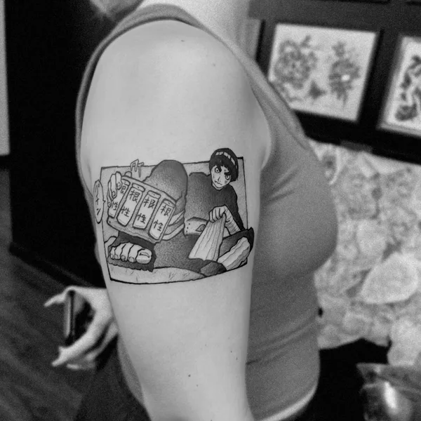 Anime tattoo by Cazr Killz in Los Angeles